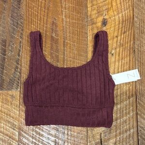 Z Supply Plum Ribbed Top